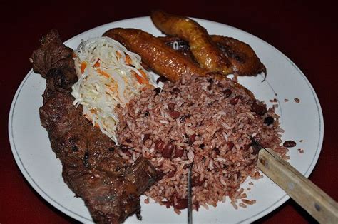 Gallo Pinto With Carne Asada And Maduros In Nicaragua