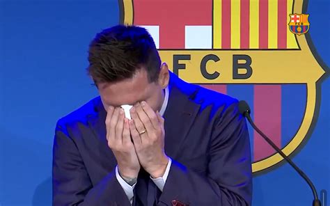 Messi Se Despide Entre L Grimas Del Barcelona Video El Guardi N Cr