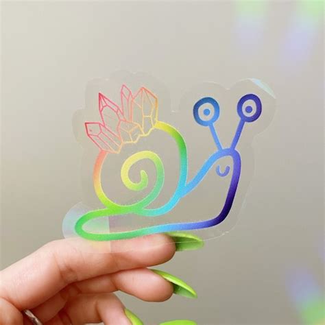 Mushroom Suncatcher Window Decal Rainbow Maker Prism Etsy