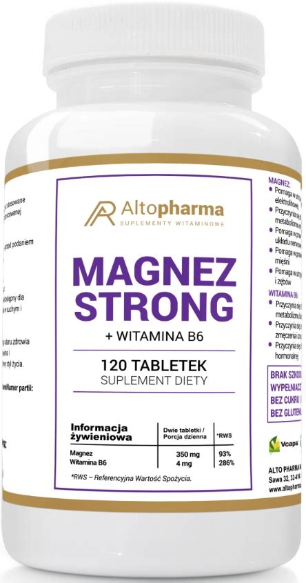 Altopharma Magnez Strong Witamina B Tab Allegro Pl