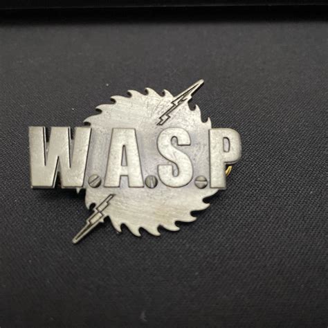 WASP W.A.S.P metal pin badge, new *Only pay 1... - Depop