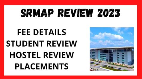 Srm Ap Review In Telugu Ll Fee Structure Hostel Review Placements