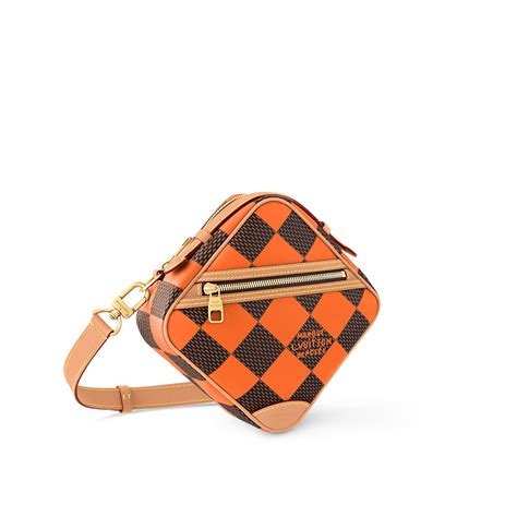 Chess Messenger Bag Luxury Damier Other Orange Louis Vuitton