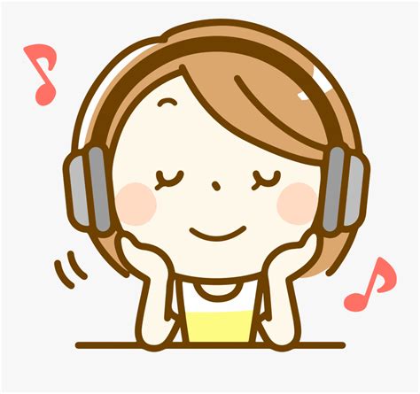 Clip Art Girl Listening To Music Clipart - Listen To Music Clipart ...