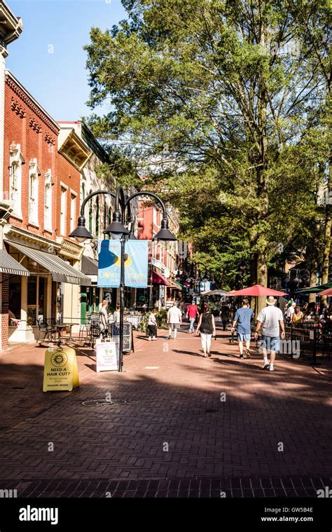 historic pedestrian downtown mall east main street charlottesville