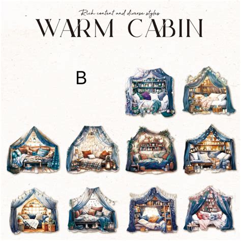 Warm Cabin Stickers Doodle Diarys