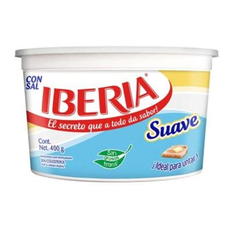 Margarina Iberia Suave Pasteurizada Con Sal 400 G Bodega Aurrera