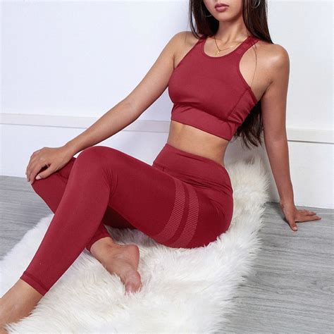 Print Striped Sports Tracksuit Women Piece Set Fitness Suits