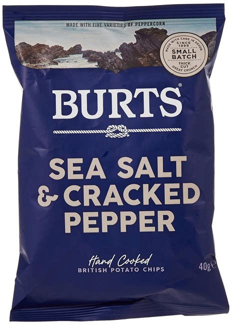 Buy BURTSPotato Chips Sea Salt Black Pepper 40 Gm Authentic