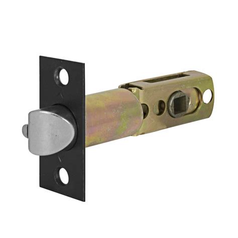 ikonic door latch rectangular matte black pinnacle hardware