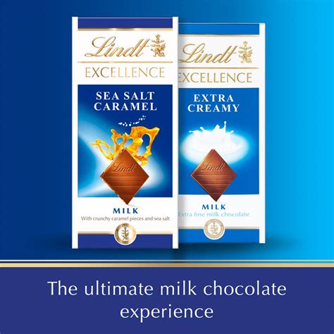 Lindt Excellence Sea Salt Caramel Milk Chocolate Block 100g Woolworths