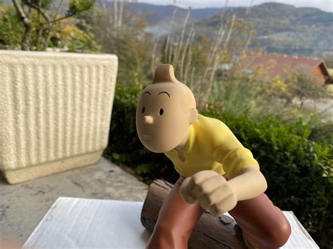 Tintin Tronc D Arbre Leblon Delienne Figurine Tintin Fariboles