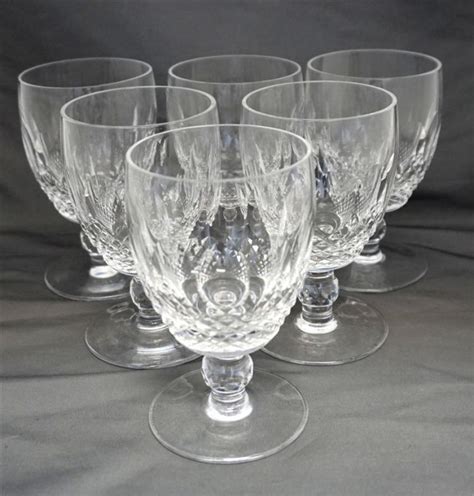 6 Waterford Crystal Colleen Water Goblets