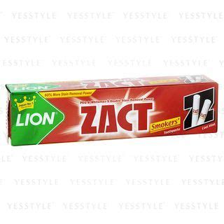 LION Zact Smokers Toothpaste Cool Mint YesStyle