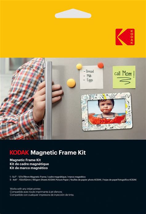 Kit De Cadre Magn Tique Photo Kodak Pack De Feuilles Pour