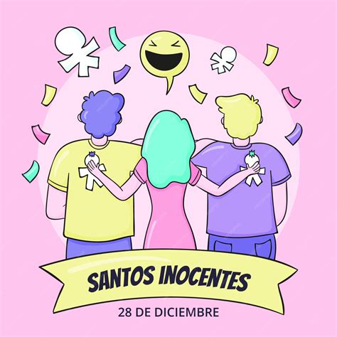 Premium Vector Hand Drawn Dia De Los Santos Inocentes Illustration