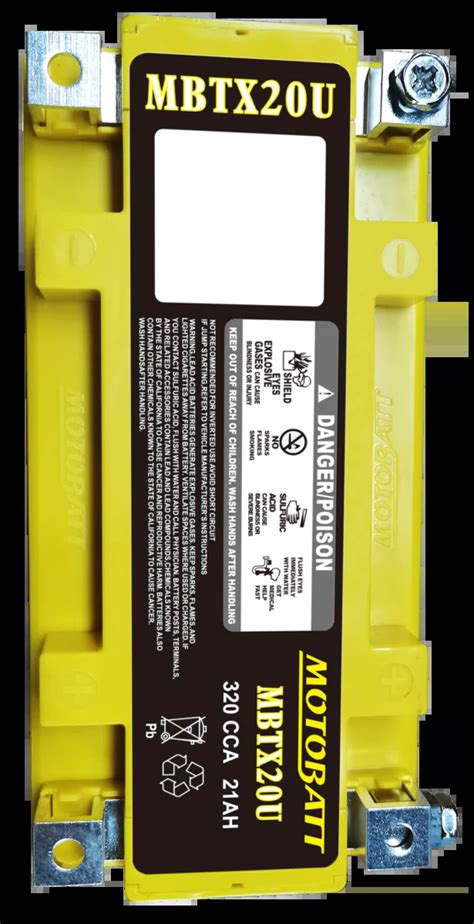 Mbtx20u Motobatt Motorcycle Battery Battery Empire
