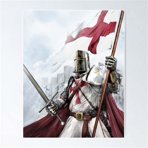 "Templar Knight" Poster by flipation | Redbubble