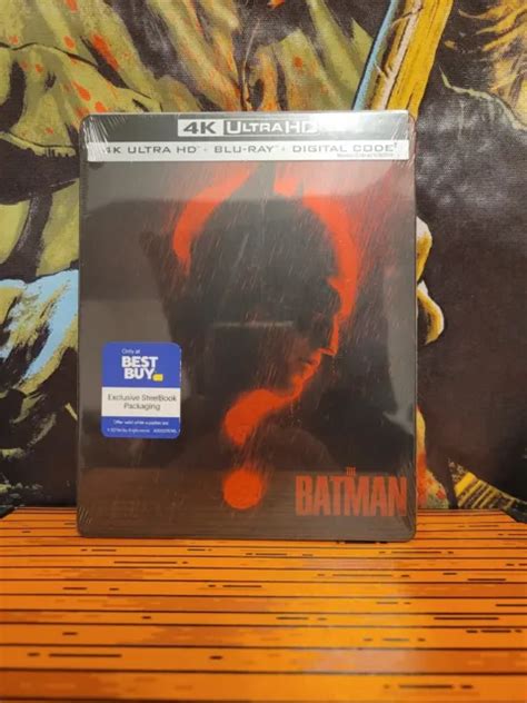 The Batman Best Buy Steelbook K Uhd Blu Ray Digital New Sealed