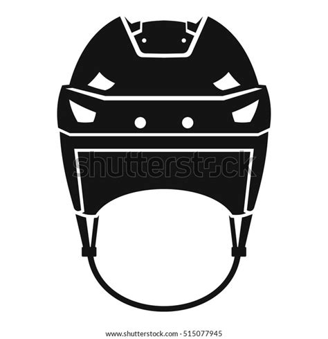 Hockey Helmet Icon Simple Illustration Hockey Stock Vector Royalty