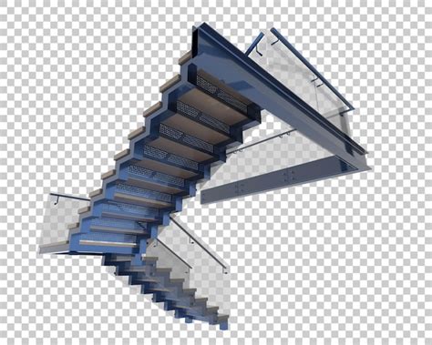 Escaleras Aisladas Sobre Fondo Transparente Ilustraci N De Renderizado