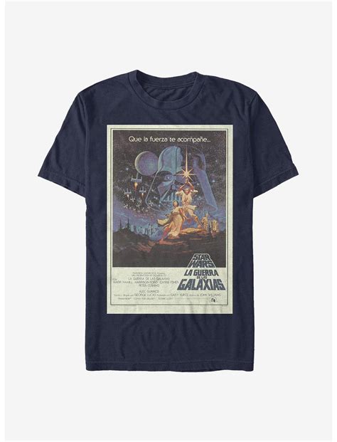 Star Wars La Guerra De Las Galaxias T Shirt Blue Hot Topic