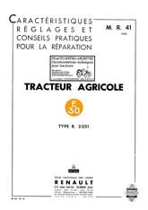 Manuel Atelier Et Revue Technique Pour Tracteur Renault E