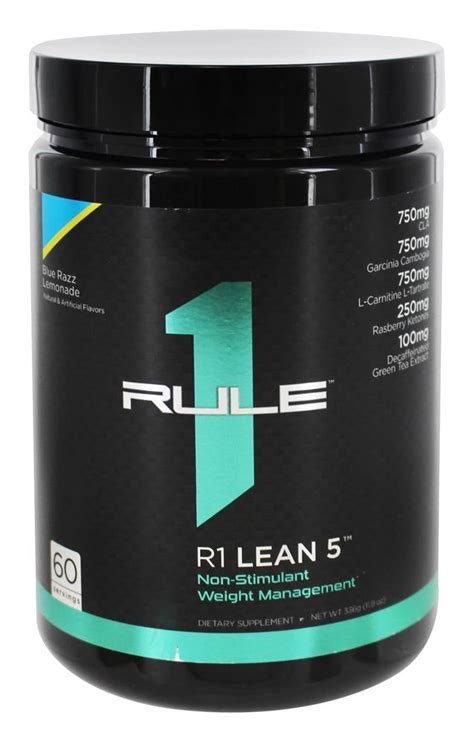 Rule One Proteins R1 Lean 5 Non Stimulant Weight Management 60