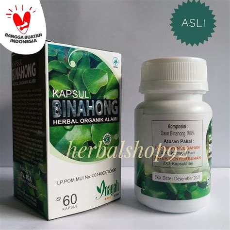 Jual Kapsul Daun Binahong Inayah Shopee Indonesia