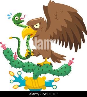 Coat Of Arms Mexico Vector Illustration Stock Vector Image Art Alamy