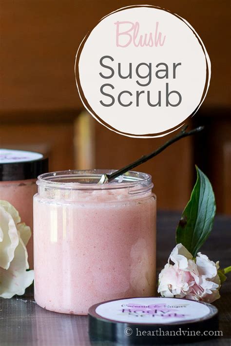 Homemade Blush Pink Sugar Body Scrub With Essential Oils Hearth And Vine