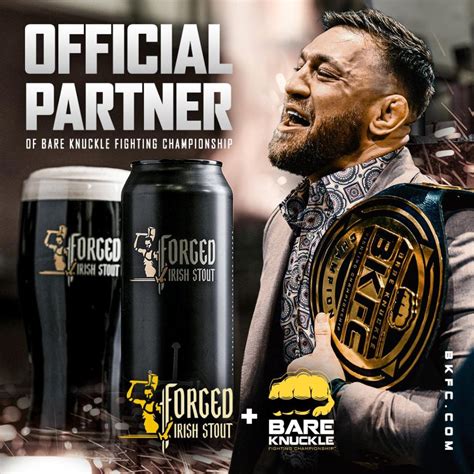 Bkfc Partners With Conor Mcgregors Forged Irish Stout