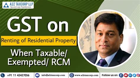 GST On Renting Of Residential Property When Taxable Exempted RCM