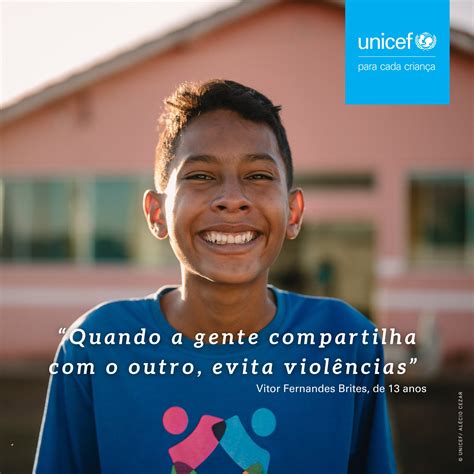 Unicef Brasil On Twitter Vitor 13 Transformou O Bullying Que Sofria