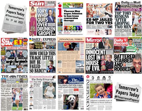 Tomorrows Papers Today On Twitter Summary Of Friday S Front Pages