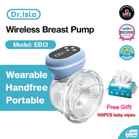 Dr Isla Wearable Electric Breast Pump Handsfree Wireless Rechargeable