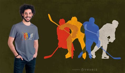 Descarga Vector De Dise O De Camiseta De Jugadores De Hockey