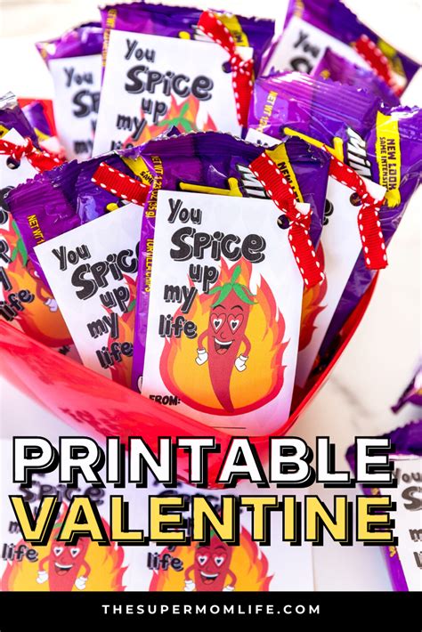 You Spice Up My Life Valentines Day Printable The Super Mom Life