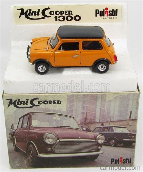 POLITOYS POLISTIL S582 Scale 1 25 INNOCENTI MINI COOPER 1300 YELLOW