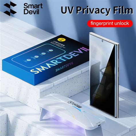 Smartdevil Privacy Screen Protector Uv Soft Film For Samsung S23 Ultra S22 Ultra Screen