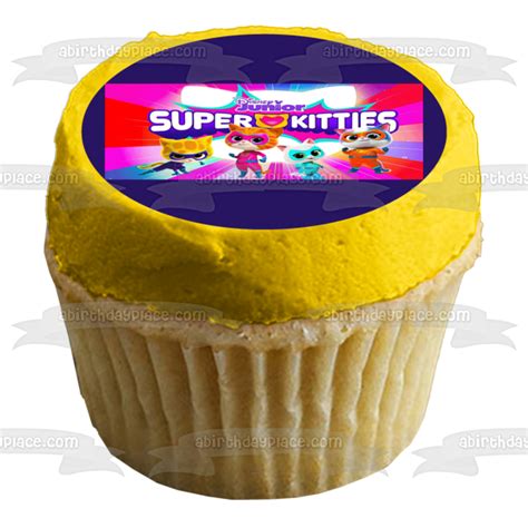 Super Kitties Ginny Sparks Buddy and Bitsy Edible Cake Topper Image AB – A Birthday Place