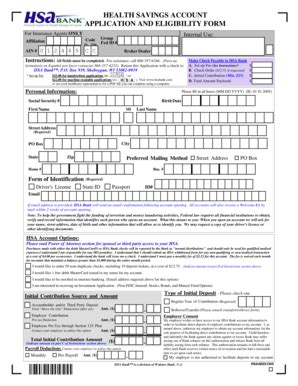 Fillable Online HSA Eligibility Form Creative Plan Administrators Fax