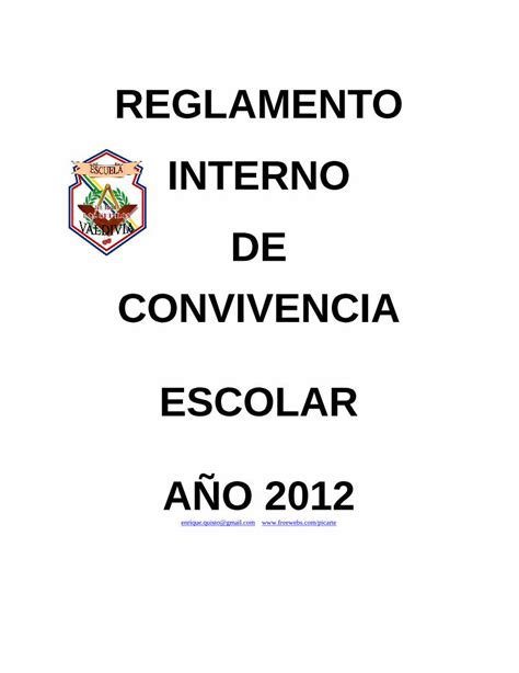 PDF REGLAMENTO INTERNO DE CONVIVENCIA ESCOLAR PDF File Viernes De 8