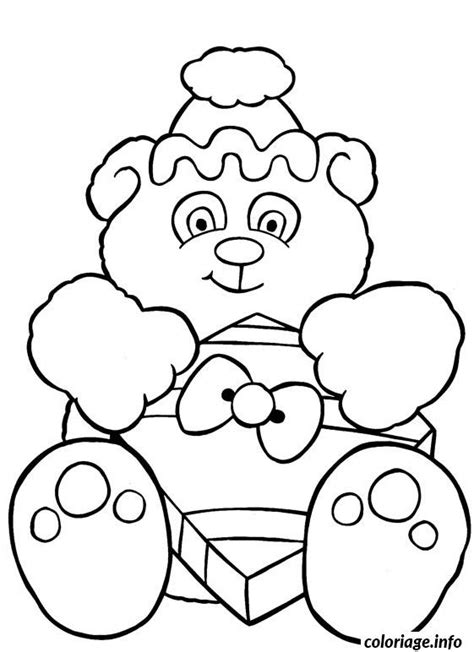 Kerstmis Coloriage Nounours Christmas Pintar Pobarvanke Ausmalbilder