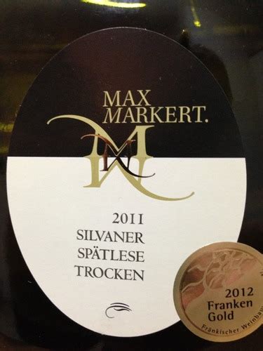 Max Markert Silvaner Sp Tlese Trocken Vivino Portugal