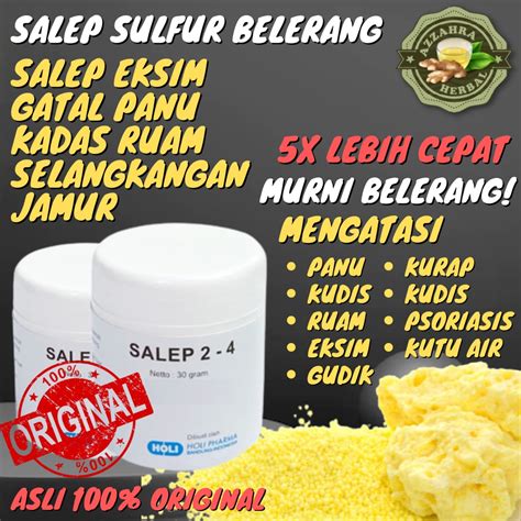 Jual Salep 𝗜𝗧𝗖𝗛𝗬 𝟮𝟰 Gatal Belerang Sulfur 100 Murni Obat Gatal