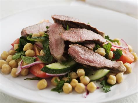 Grilled Lamb And Lebanese Chickpea Salad Womens Weekly Food