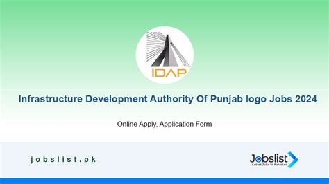 Infrastructure Development Authority Of Punjab Jobs 2024