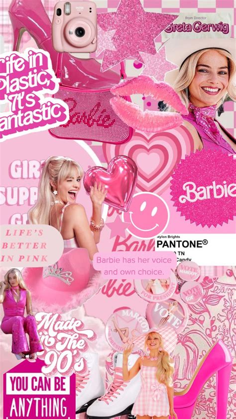 Barbie Wallpaper Pink Wallpaper Girly Hot Pink Wallpaper Barbie