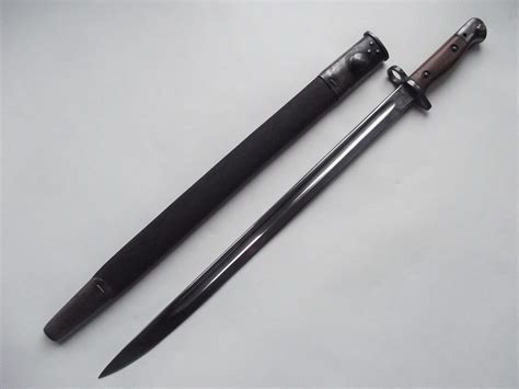 Ww1 1907 Bayonet And Scabbard Wilkinson Dated 1918 Dbg Militaria